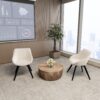 Medieval - Table And Dining Chair Set For Home Kitchen - White / Wood - Image 5