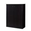 Shoe / Storage Cabinet With Two Doors Five Shelves - Dark - Image 3