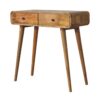 Curved Hallway Table - Oak - Image 8