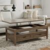 Lev - Lift Top Coffee Table - Smoky Brown - Image 11