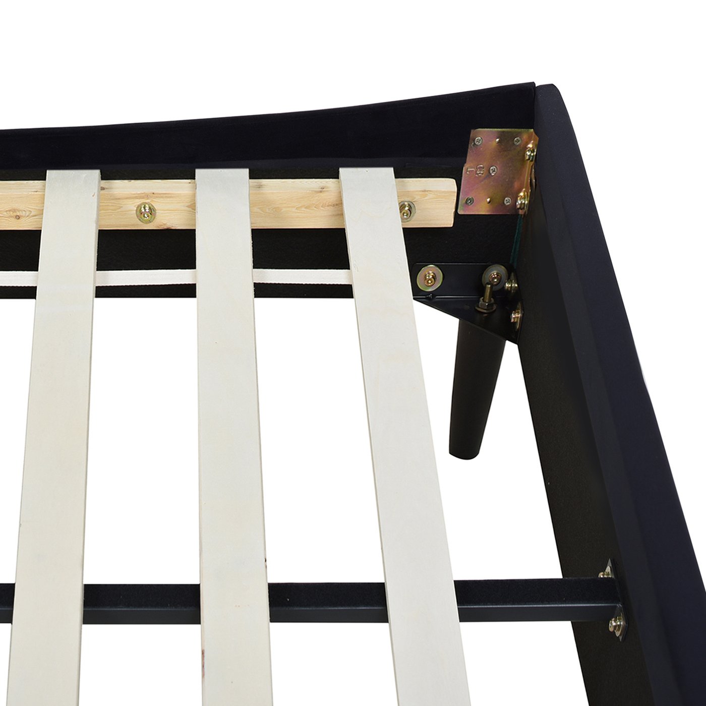 Aspen - Queen Vertical Tufted Headboard Platform Bed Set - Anthracite Black - Image 2