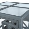 Outdoor Cat House With Shelves And Weather Protection, Removable Wood Boxes - Gray - Image 13