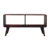 Curved Double Slot Media Unit - Dark Brown - Image 9