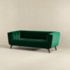 Addison - Large Velvet Sofa - Dark Green / Green - Image 6