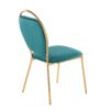 Keyhole - Contemporay / Glam Dining Chair (Set of 2) - Gold / Green - Image 4