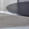 Tulip Table Mid-Century Dining Table For 4-6 People With Round MDF Table Top, Pedestal Dining Table, End Table Leisure Coffee Table - Black - Image 9