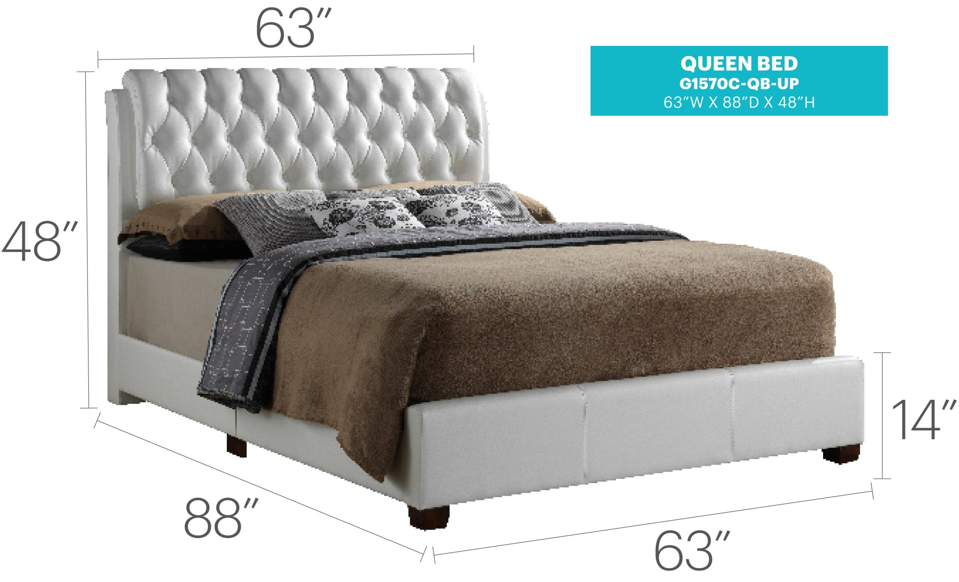 Marilla - Queen Bed - White - Image 8