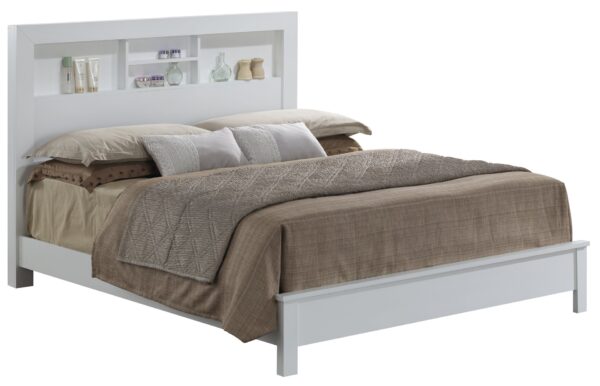 Full Bed Transitional Style - Crisp White