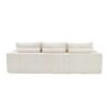 Shaped Sectional Sofa, Full Compression 3 Seater Cloud Couch With Chaise Sofa For Living Room, Ultra Soft Deep Seat Modular Sofa - Beige - Image 10