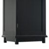 Tall Bathroom Storage Cabinet With Glass Doors, Free-Standing, Two Drawers, And Adjustable Shelves, MDF Board, Painted Perfect For Displaying Your Favorite Items - Black - Image 20