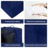 Outdoor Swing Seat Cushions Replacement, 2 3 Seater Waterproof Thicken Washable Pad - Navy Blue - Image 5