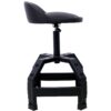 Pneumatic 360 Degree Swivel Stool, Mechanics Rolling Creeper Seat, Heavy Duty Mechanics Stool - Black - Image 12