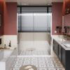 Frameless Shower Door Single Sliding, Adjustable Zinc Roller Rail - Chrome - Image 5