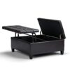 Harrison - Coffee Table Storage Ottoman - Tanners Brown - Image 2