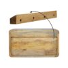Floating Curve Open Slot Nightstand - Oak - Image 8