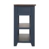 49'' Rectangular Solid 3 Drawer 2 Shelf Console Table - Blue - Image 11