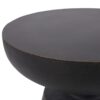 Outdoor Lightweight Concrete End Table With Half Sphere Top - Copper - Image 8