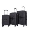 Expandable Hardshell Suitcase Double Spinner Wheels Pp Luggage Sets Lightweight Durable Suitcase With Tsa Lock, 3 Piece Set (20/24/28) - Black - Image 6