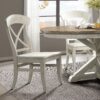 Harola - Cross-Back Dining Side Chairs In (Set of 2) - Smoky White - Image 2