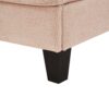 Chaise Bed Lounge Sofa Chair With Adjustable Backrest And LED Light Strip - Pink - Image 16