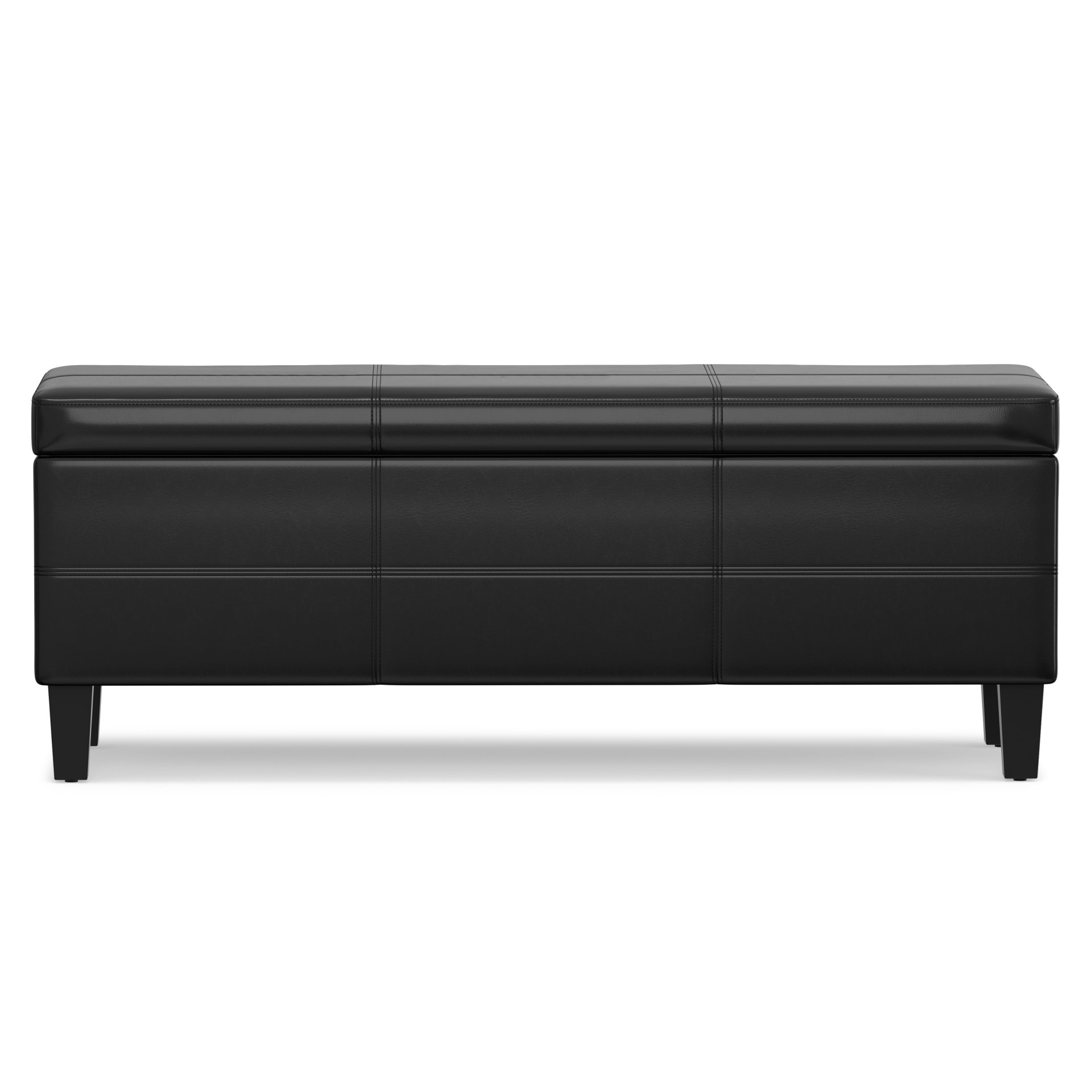 Afton - Storage Ottoman Bench - Midnight Black - Image 5