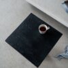 Square Side Table With Pedestal Base - Black - Image 6