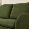 Loveseat Sofa Small Couch For Living Room, Sherpa Fabric Upholstered Loveseat Sofa Couch, Small Loveseat Sofa For Apartment, Bedroom - Green - Image 8