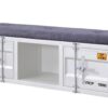 Cargo - Bench With Storage - Gray / White - Image 2