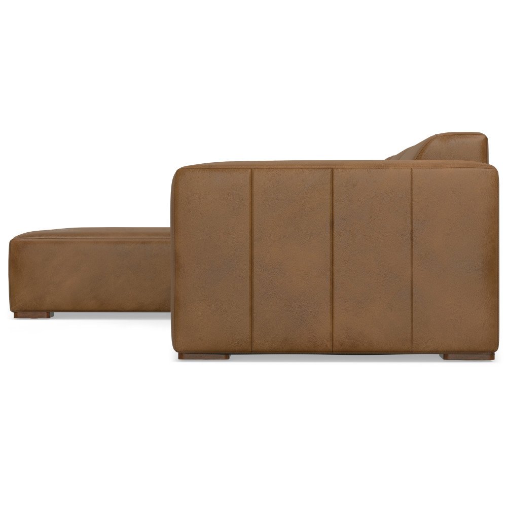 Rex - 2 Seater Sofa And Left Chaise - Brown - Image 9
