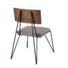 Loft - Mid-Century Modern Chair (Set of 2) - Black / Gray / Walnut - Image 5