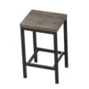 Modern Design Kitchen Dining Table Set With 3 Stools - Brown Gray - Image 10