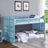 Cargo - Twin Twin Bunk Bed - Aqua - Image 3