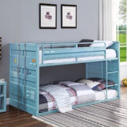 Cargo - Twin Twin Bunk Bed - Aqua