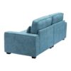 Modern Fabric Sofa With Plush Cushions, Sleek Arm Design, Sturdy Solid Wood Frame - Blue - Image 7