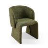 Modern Accent Chair Green Single Sofa Chair, Upholstered Side Chair Teddy Comfy Chair For Dining Room / Bedroom / Living Room / Reception 1 Piece - Green - Image 6
