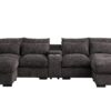 Nyeisha - Piece Upholstered Sofa & Chaise - Coffee - Image 15