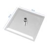 10" Square Rainfall Shower Head, Wall / Ceiling Mounted, Stainless Steel - Chrome - Image 3