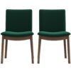 Laura - Mid-Century Modern Solid Wood Dining Chair (Set of 2) - Green - Image 17