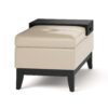Oregon - Storage Ottoman Bench With Tray - Satin Cream - Image 3