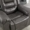 2 Seater Home Theater Recliner Manual Recliner Chair With A Storage Box And Two Cup Holders For Living Room - Gray - Image 13