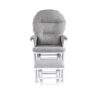Madison - Glider & Ottoman - White / Oyster - Image 2