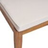 Outdoor Armless Dining Chair With Cushions (Set of 2) - Natural / Beige - Image 11