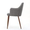 Elegant Dining Chair With Contoured Support - Light Gray - Image 9