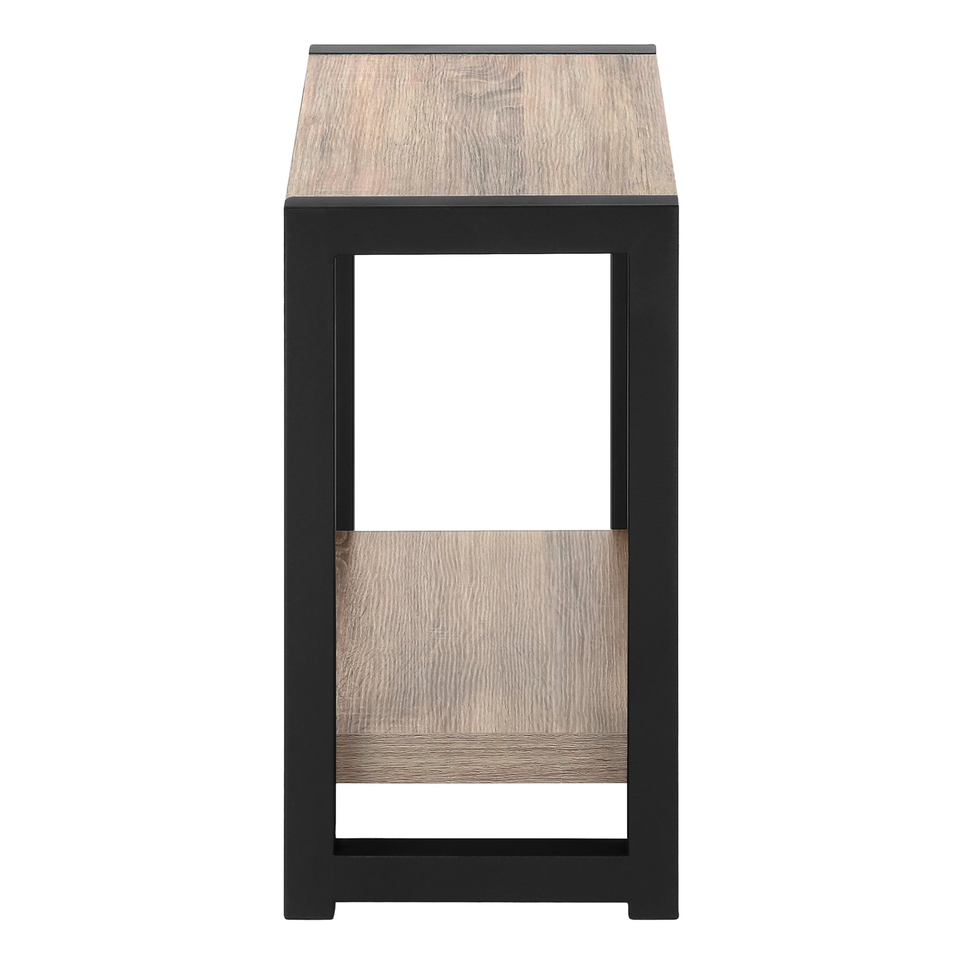 Accent Side Table, Narrow, Small, 2 Tier, Versatile Placement - Taupe - Image 7