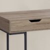 Computer Desk For Home Office, Laptop, Storage Drawers, Contemporary Versatile Placement - Taupe - Image 9