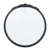 Round Hand Carved Rose Antique Mirror Frame, Wall Mirror For Live Space, Bathroom, Entryway Wall Decor - Black - Image 2