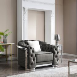 Sophisticated Accent Chair - Gray