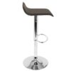 Ale - Contemporary Adjustable Barstool (Set of 2) - Brown - Image 3