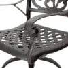 Outdoor Cast Aluminum Swivel Bar Stool With Scrolled Arms - Bronze - Image 12