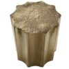 Drum Accent Side Table, Elegant Design Modern - Gold - Image 3